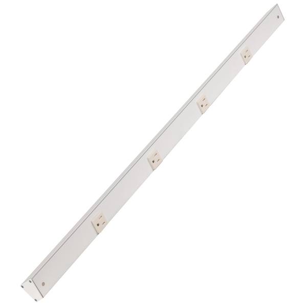 36" 15 amp 120 volt White Under Cabinet Power Strip